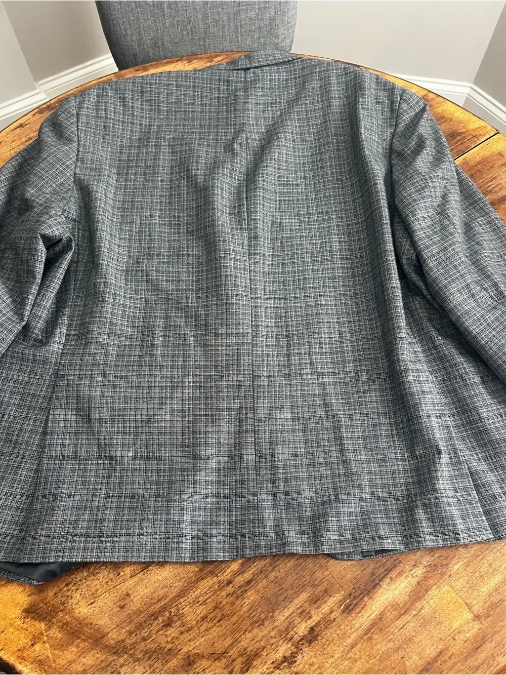 Michael Kors Men's 54R Gray Plaid Wool Blend Blazer Sport Coat